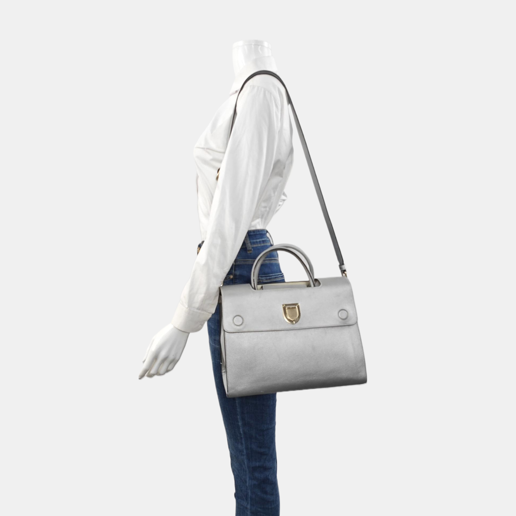 Diorever Calfskin Silver