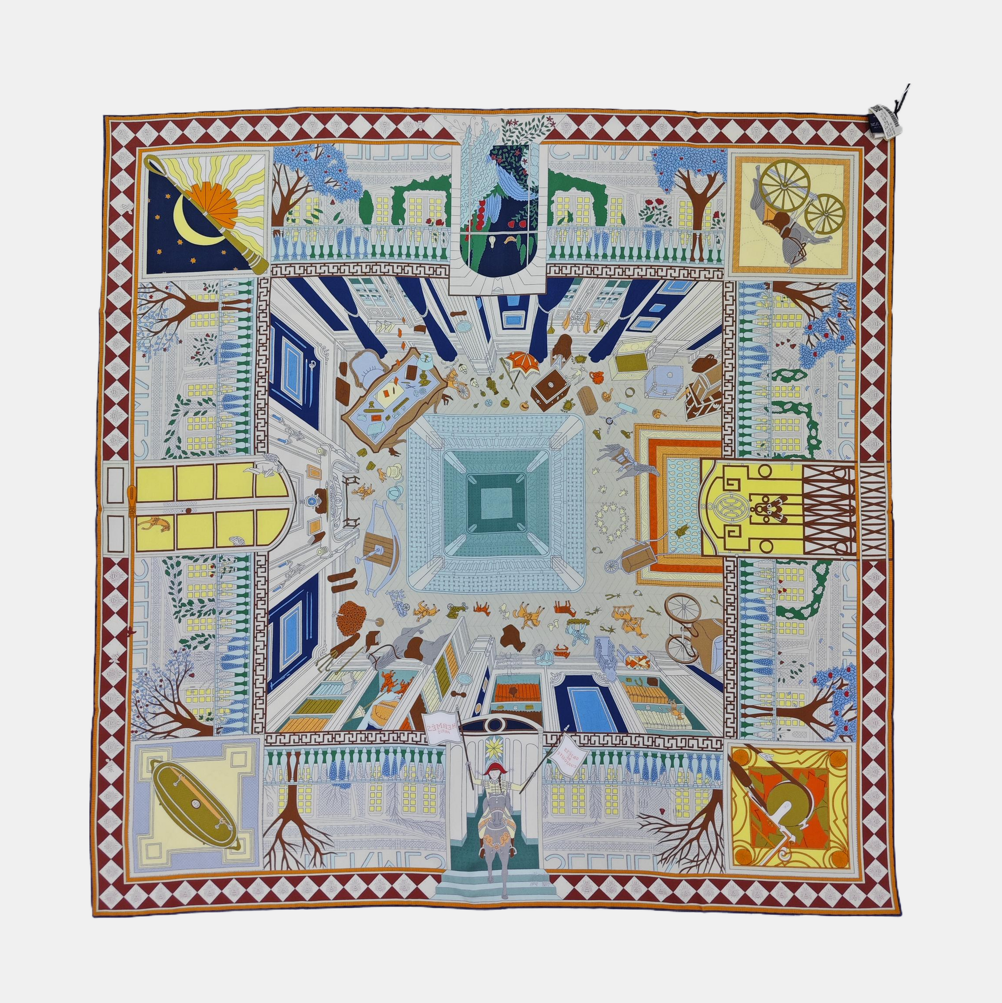 Mulberry Silk Silk Scarf Blue