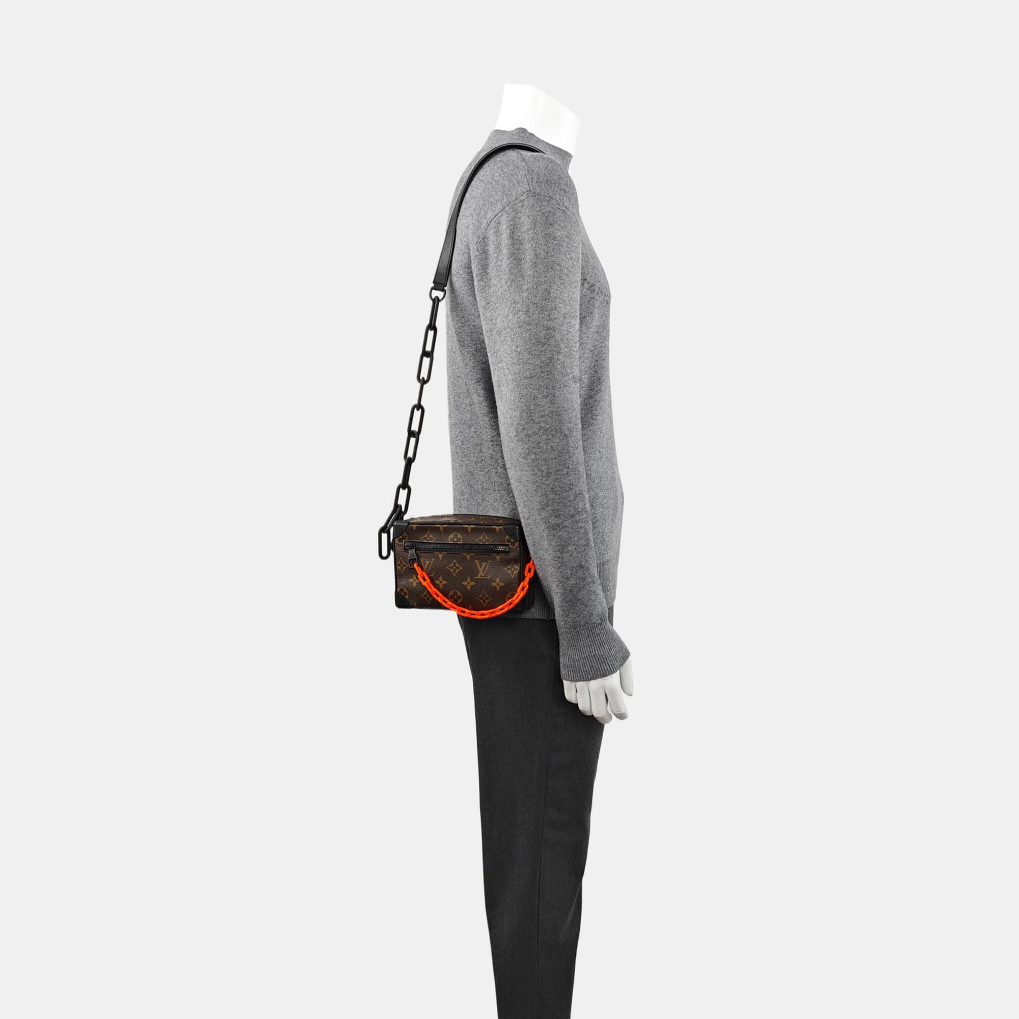 SOFT TRUNK Mini Monogram Coated Canvas Brown