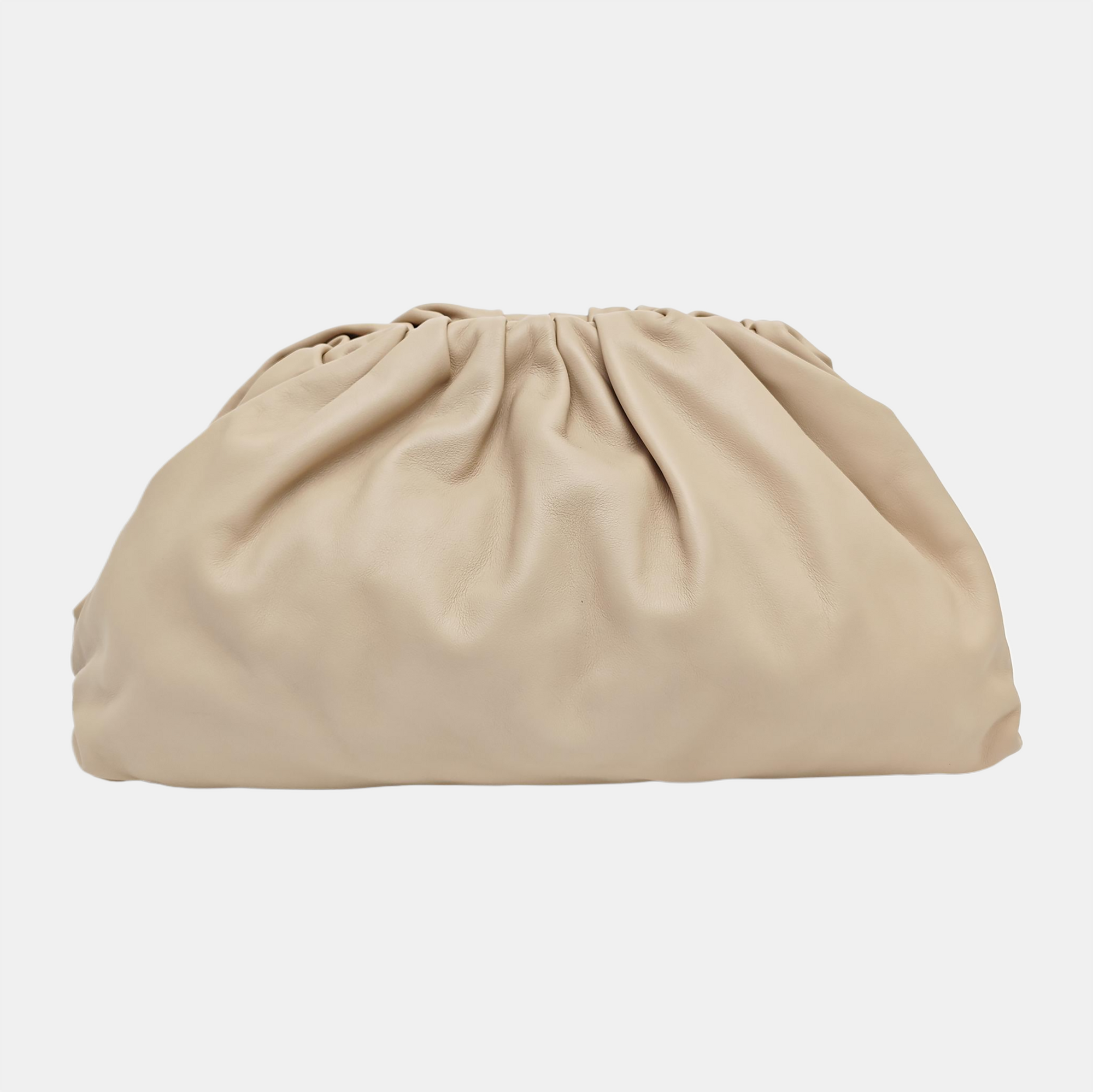 The Pouch Large Calfskin Beige