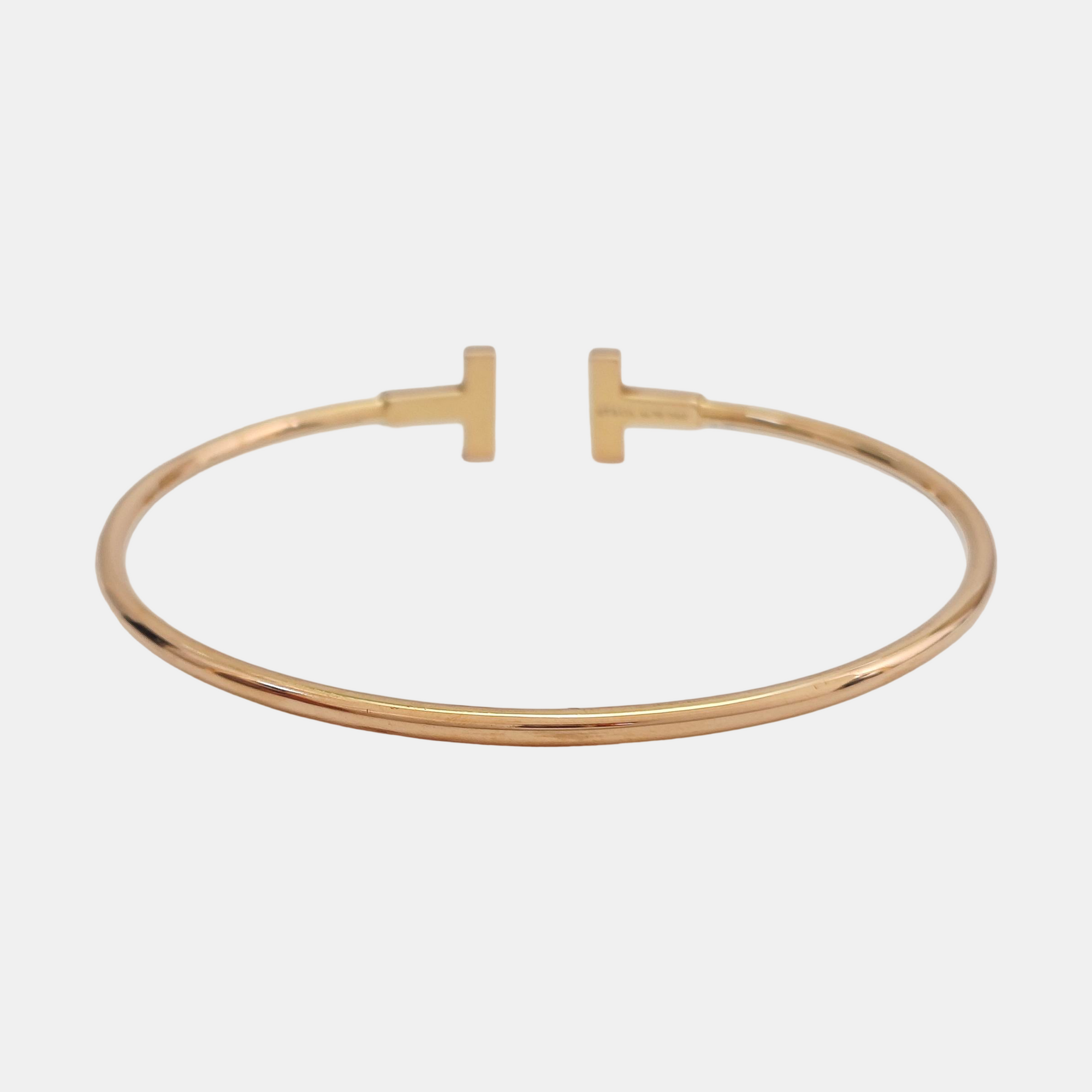 Tiffany T 18k Rose Gold Bangle