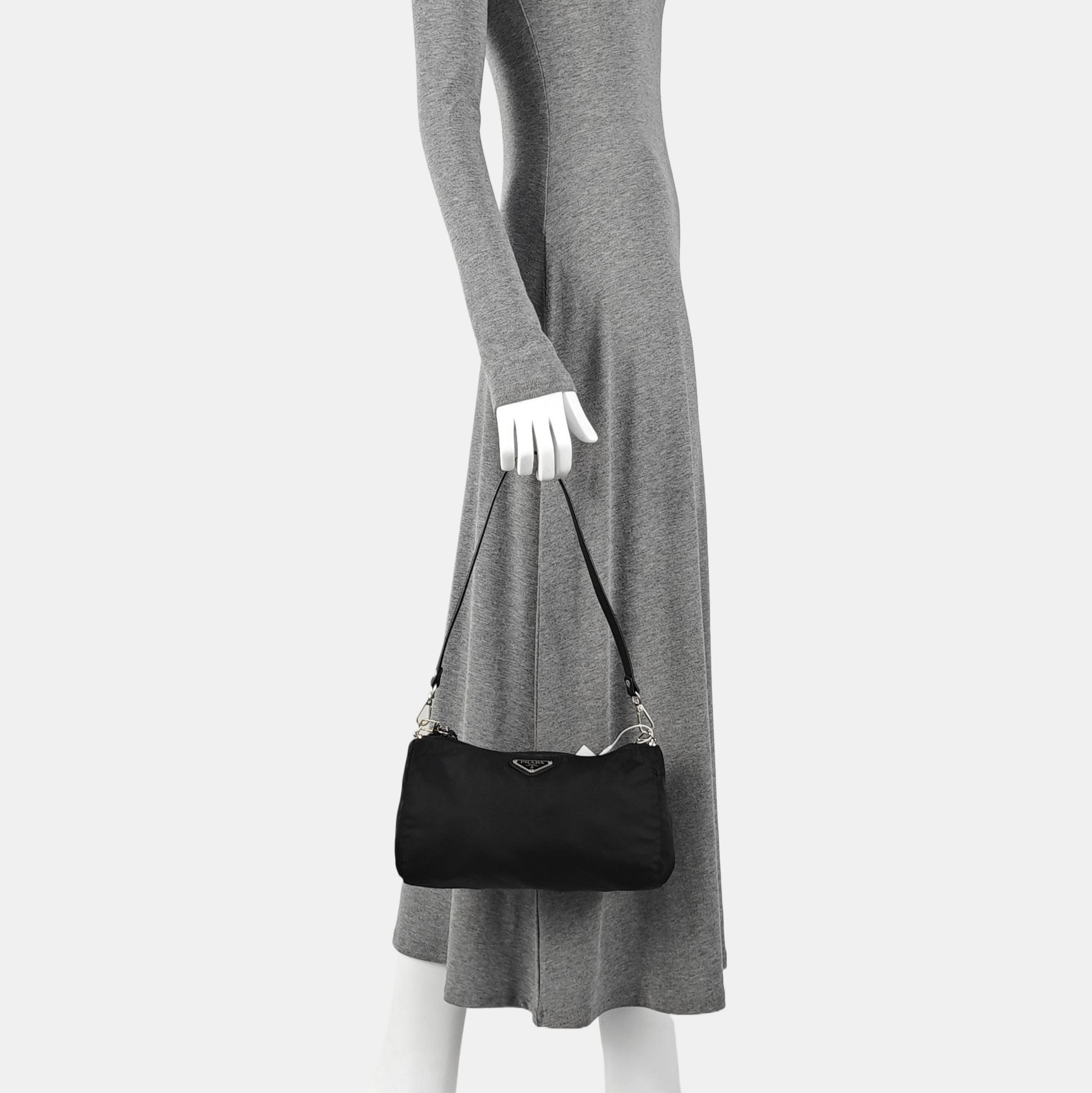 Nylon Clutch Black