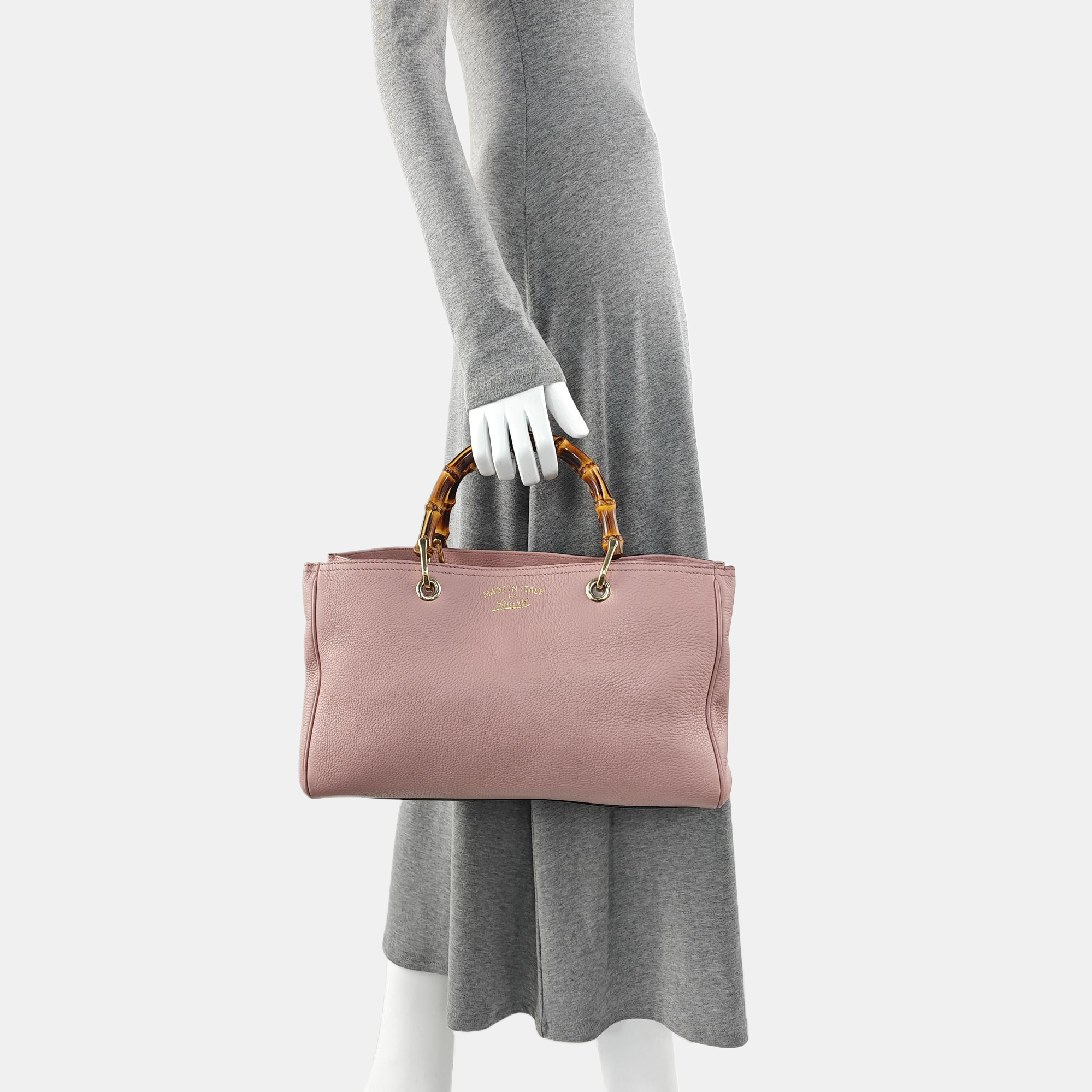 Bamboo 1947 Medium Calfskin Pink