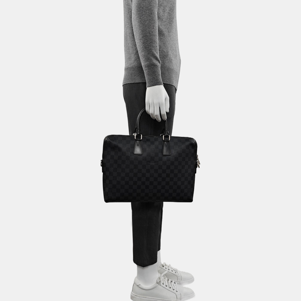 PORTE-DOCUMENTS Damier Graphite Coated Canvas Gray