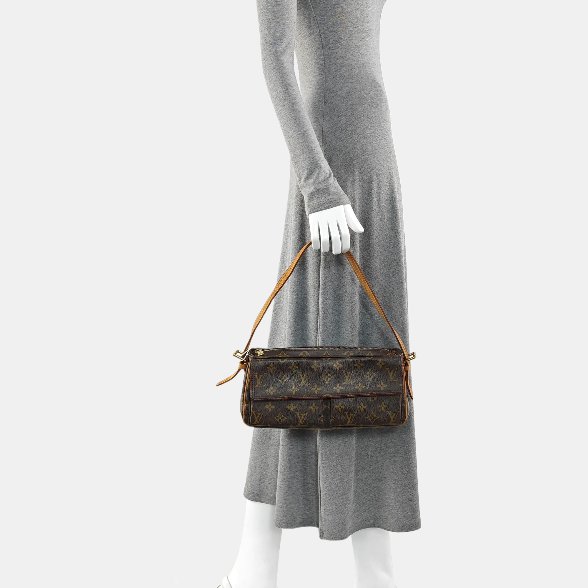 VIVA CITE Monogram Coated Canvas Brown