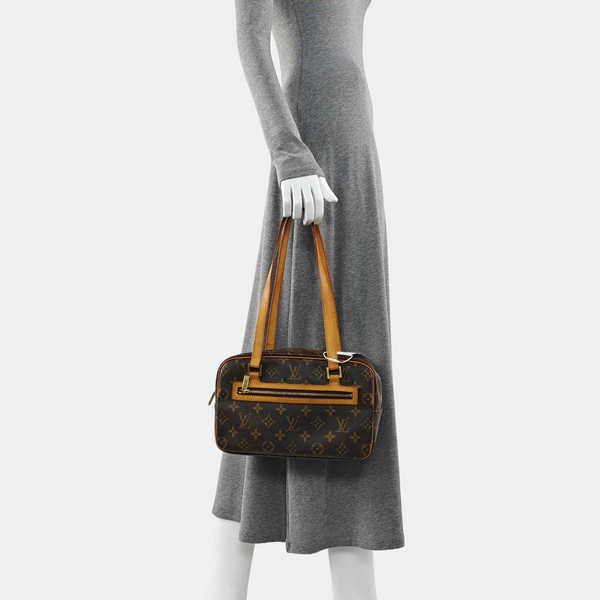 CITE MM Monogram Coated Canvas Brown