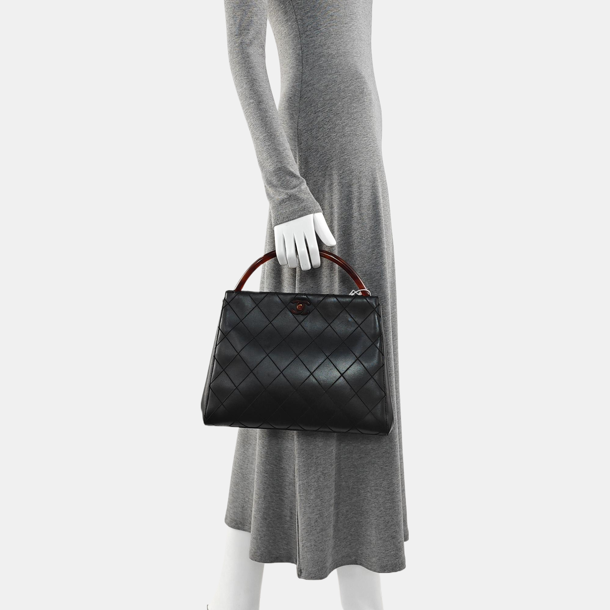 Quilted Lambskin Black