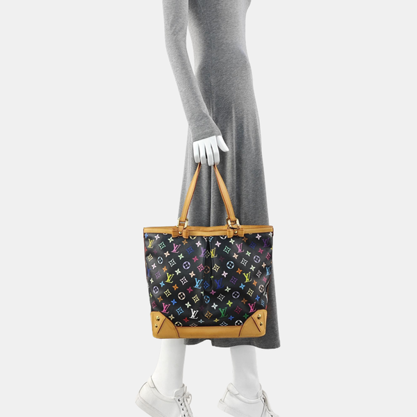 LV × TM SHARLEEN MM Monogram Coated Canvas Black