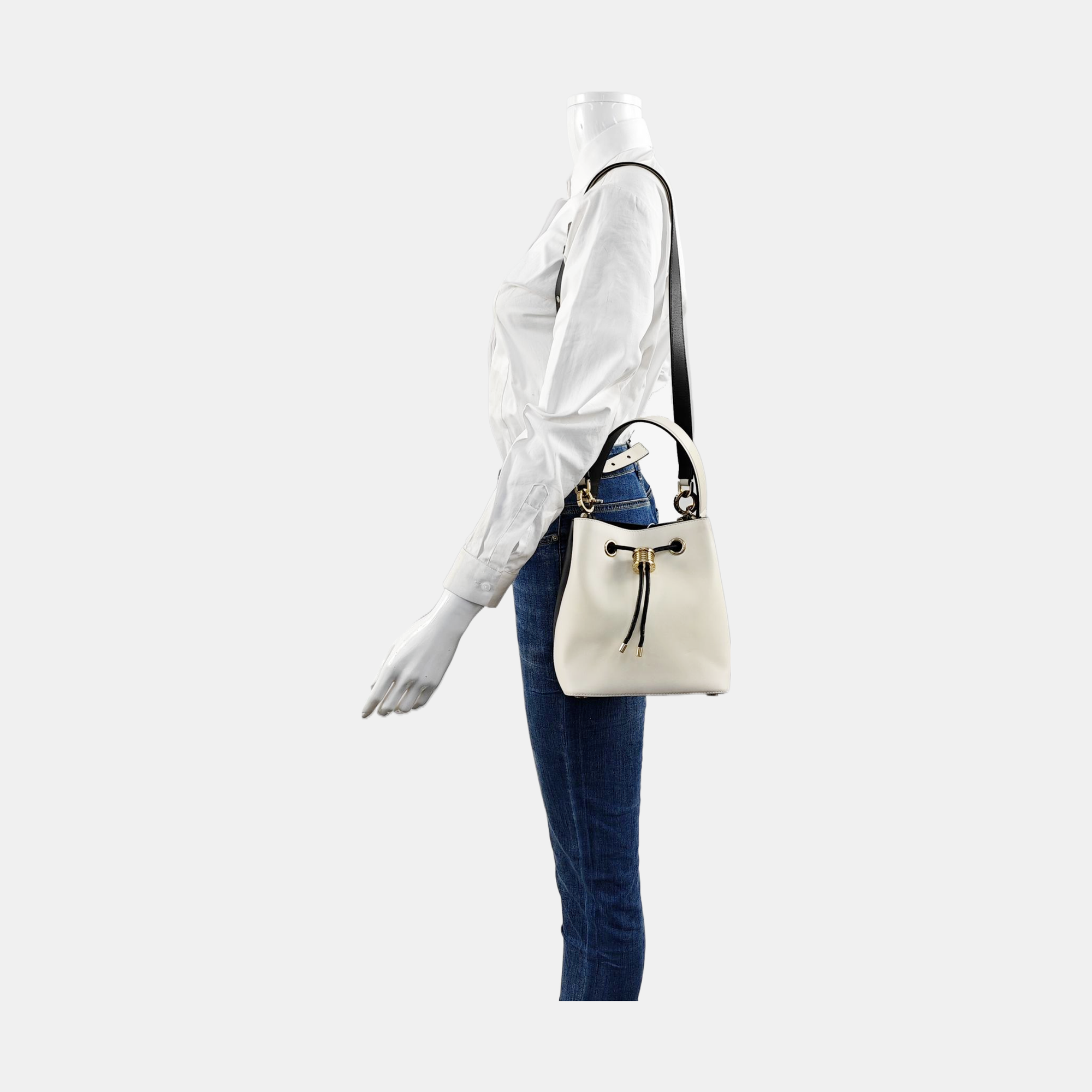 B.ZERO1 Calfskin White