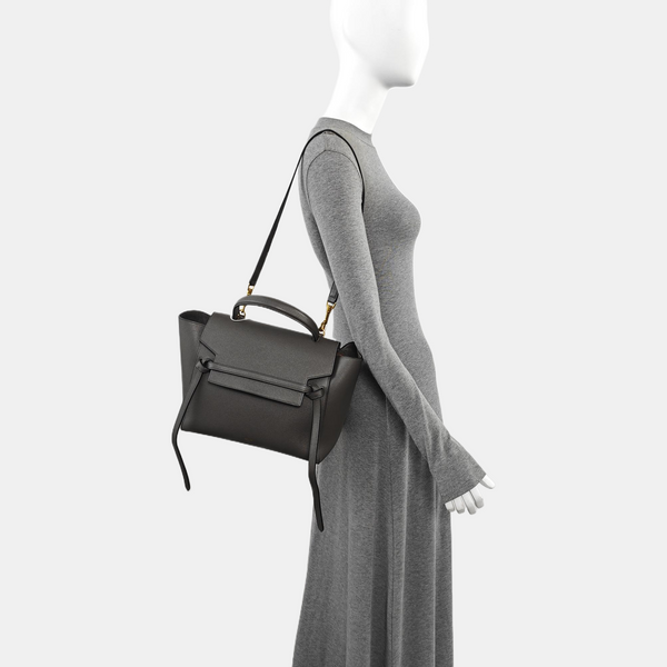 BELT Mini Calfskin Gray
