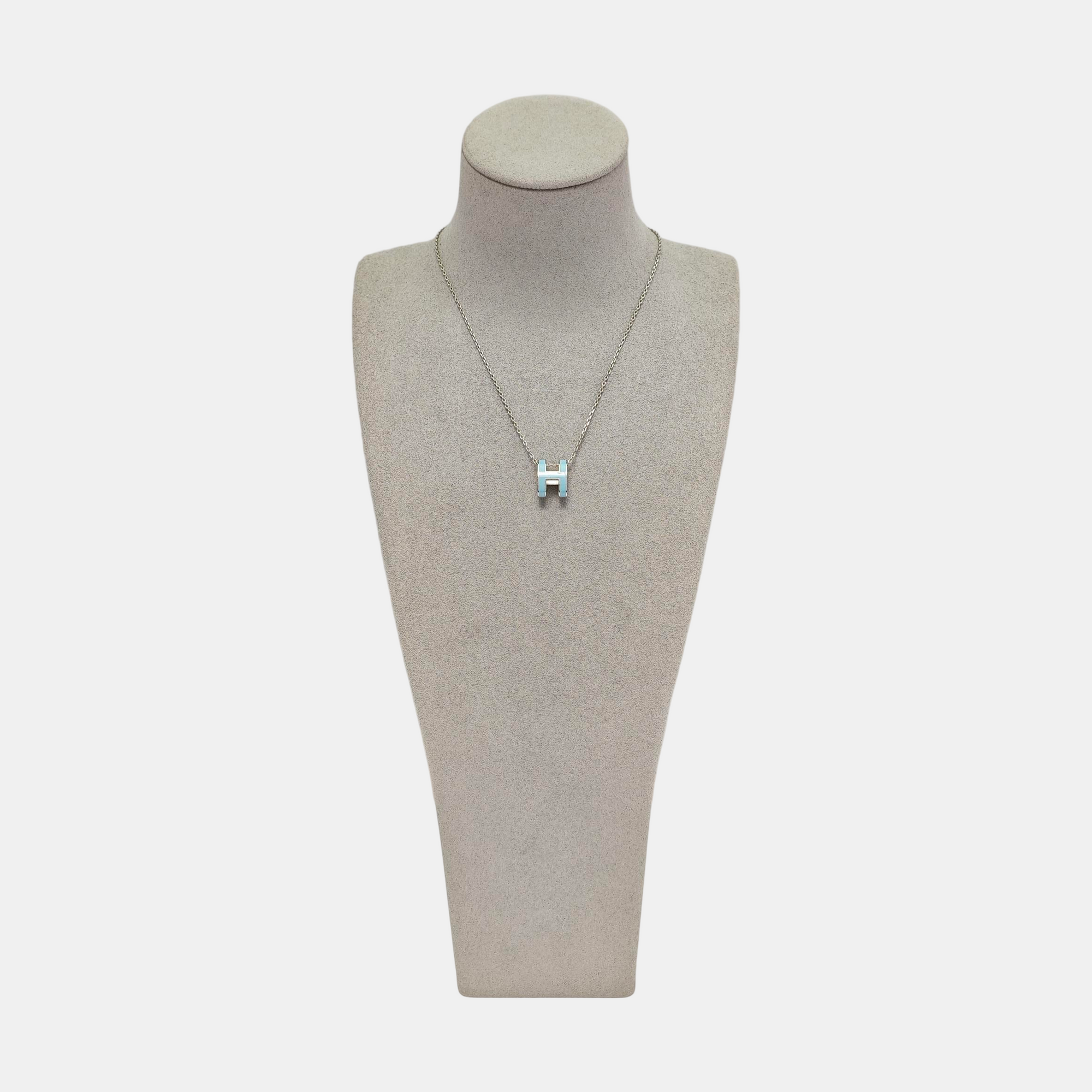 Pop H Metal Silver Necklace