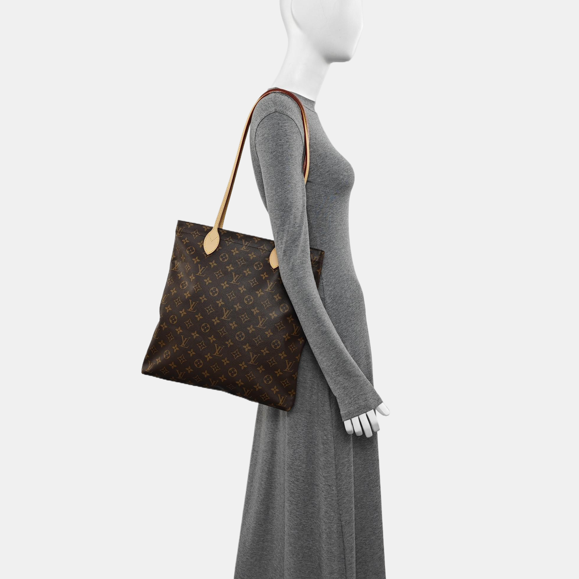 CARRY IT Monogram Coated Canvas Brown