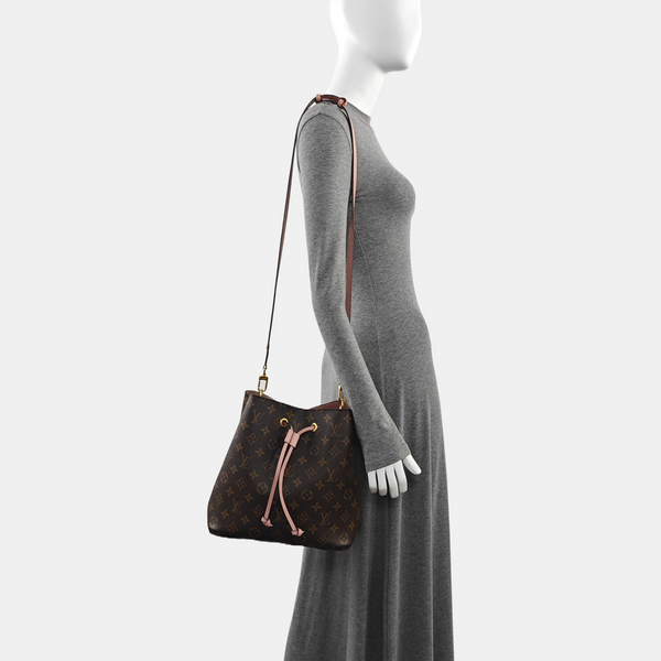 NÉONOÉ MM Monogram Coated Canvas Brown