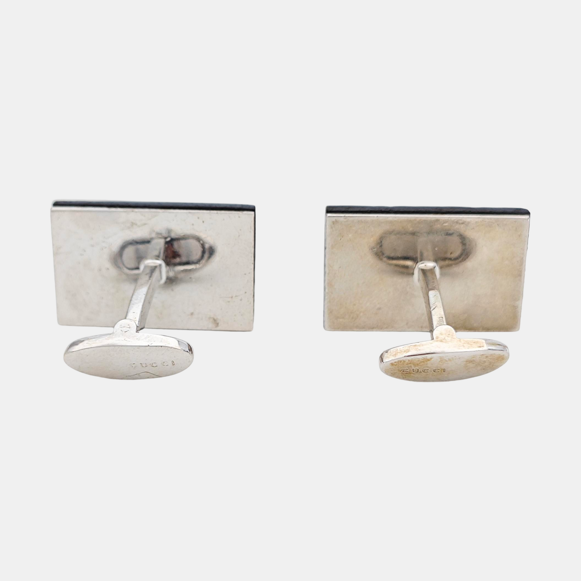 Metal Cufflink Silver