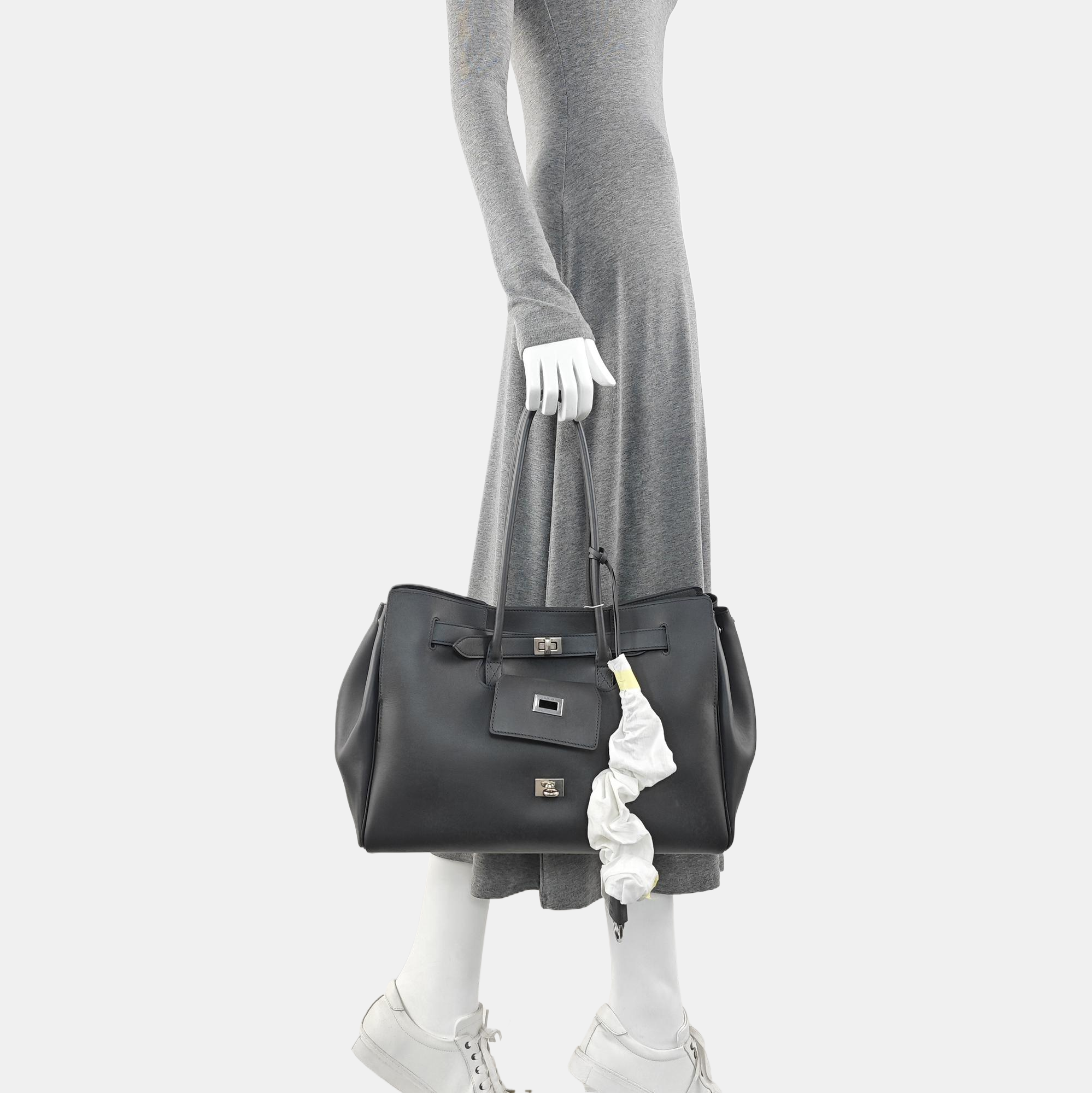 BEL AIR Medium Calfskin Gray