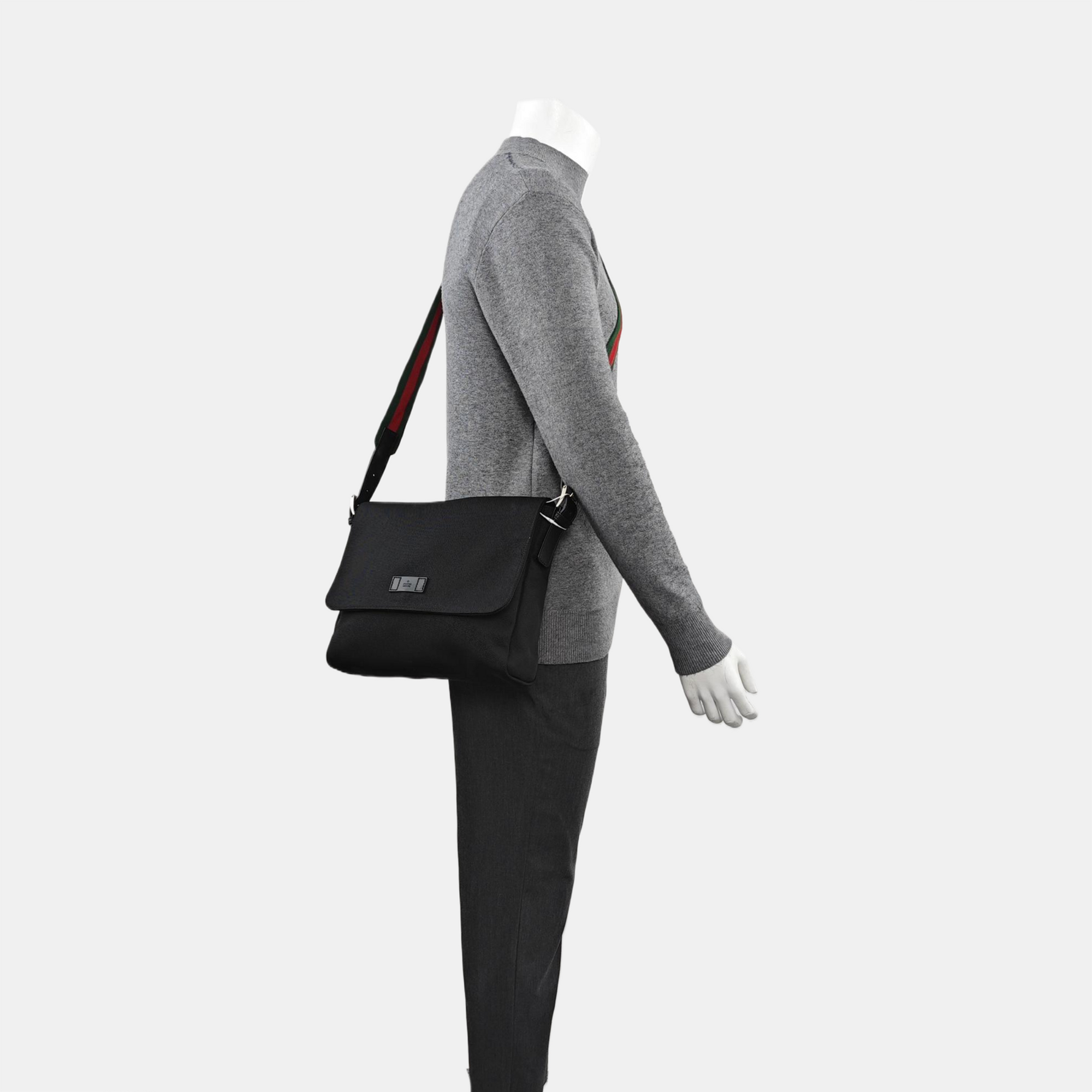 Canvas Shoulder Bag Black