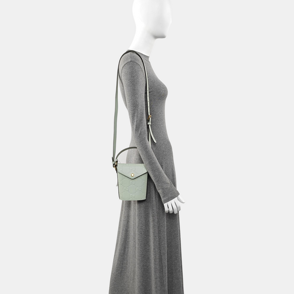 Monogram Calfskin Bucket Bag Mini Green