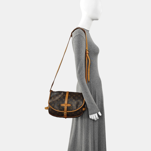 SAUMUR Monogram Coated Canvas Brown