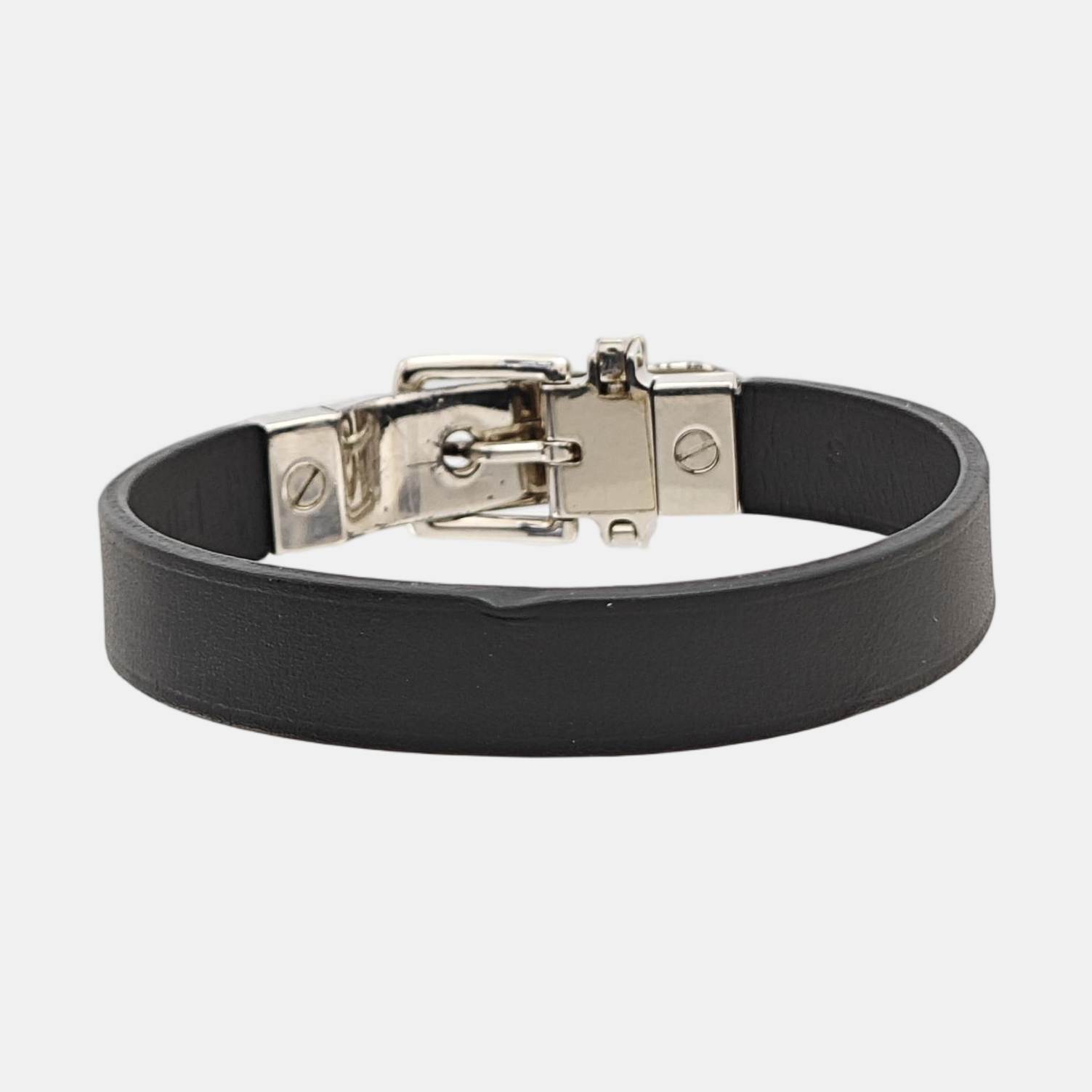 Leather Black Bangle