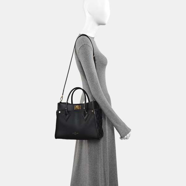ON MY SIDE MM Monogram Calfskin Black