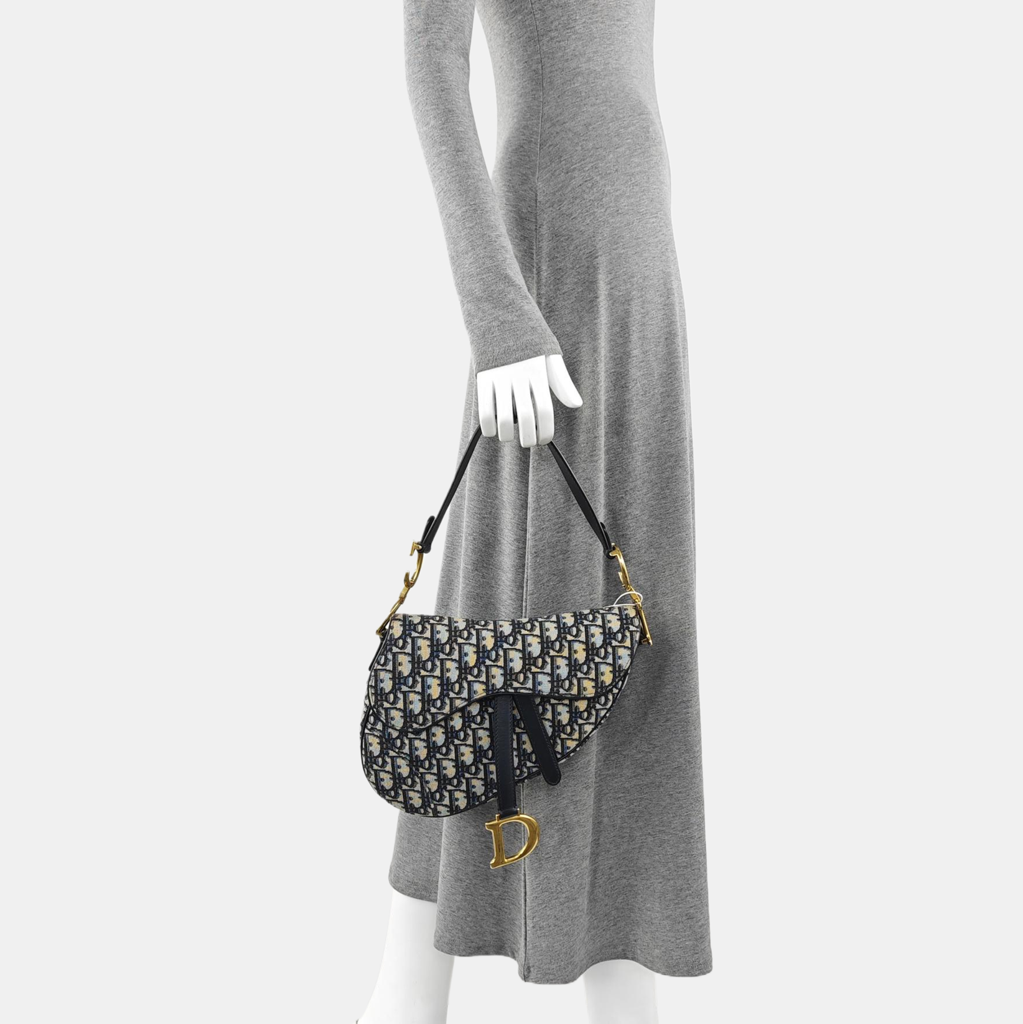 Saddle Mini Oblique Fabric Blue