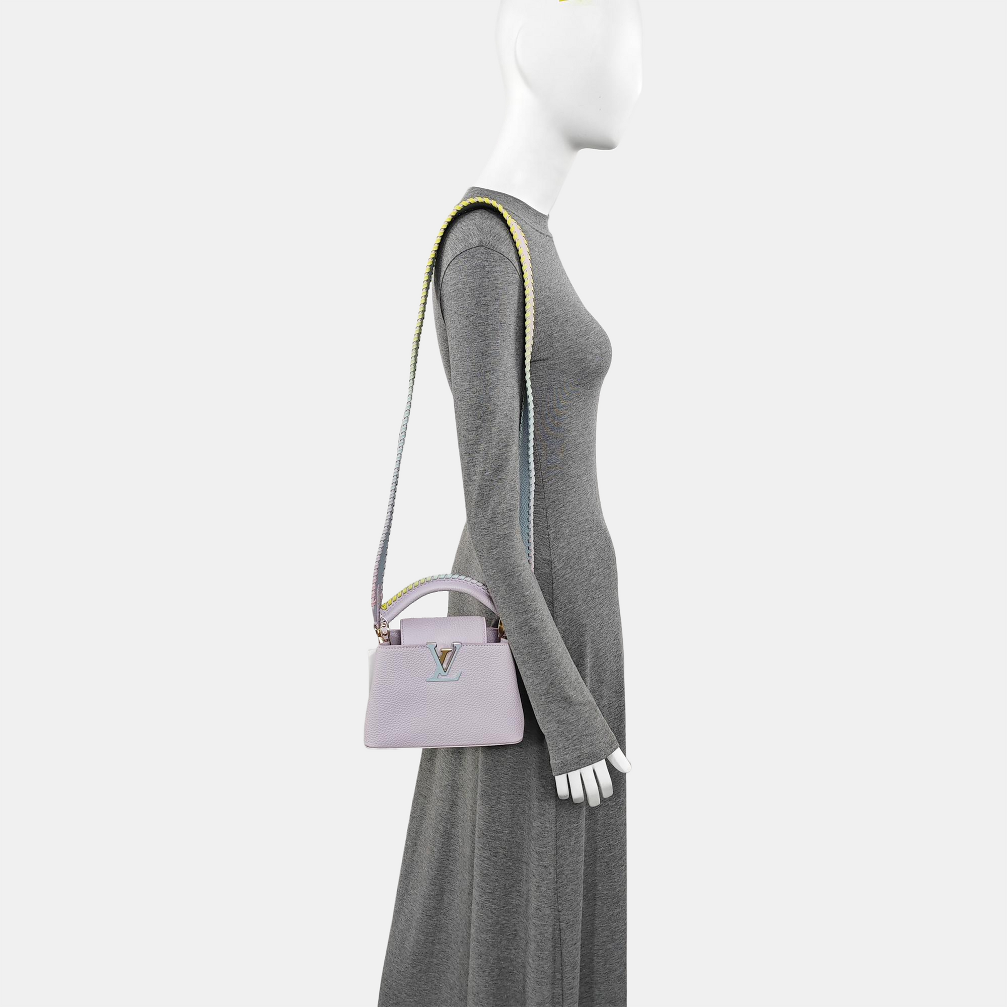 CAPUCINES Mini Calfskin Purple