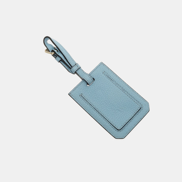 Leather Bag Charm Blue