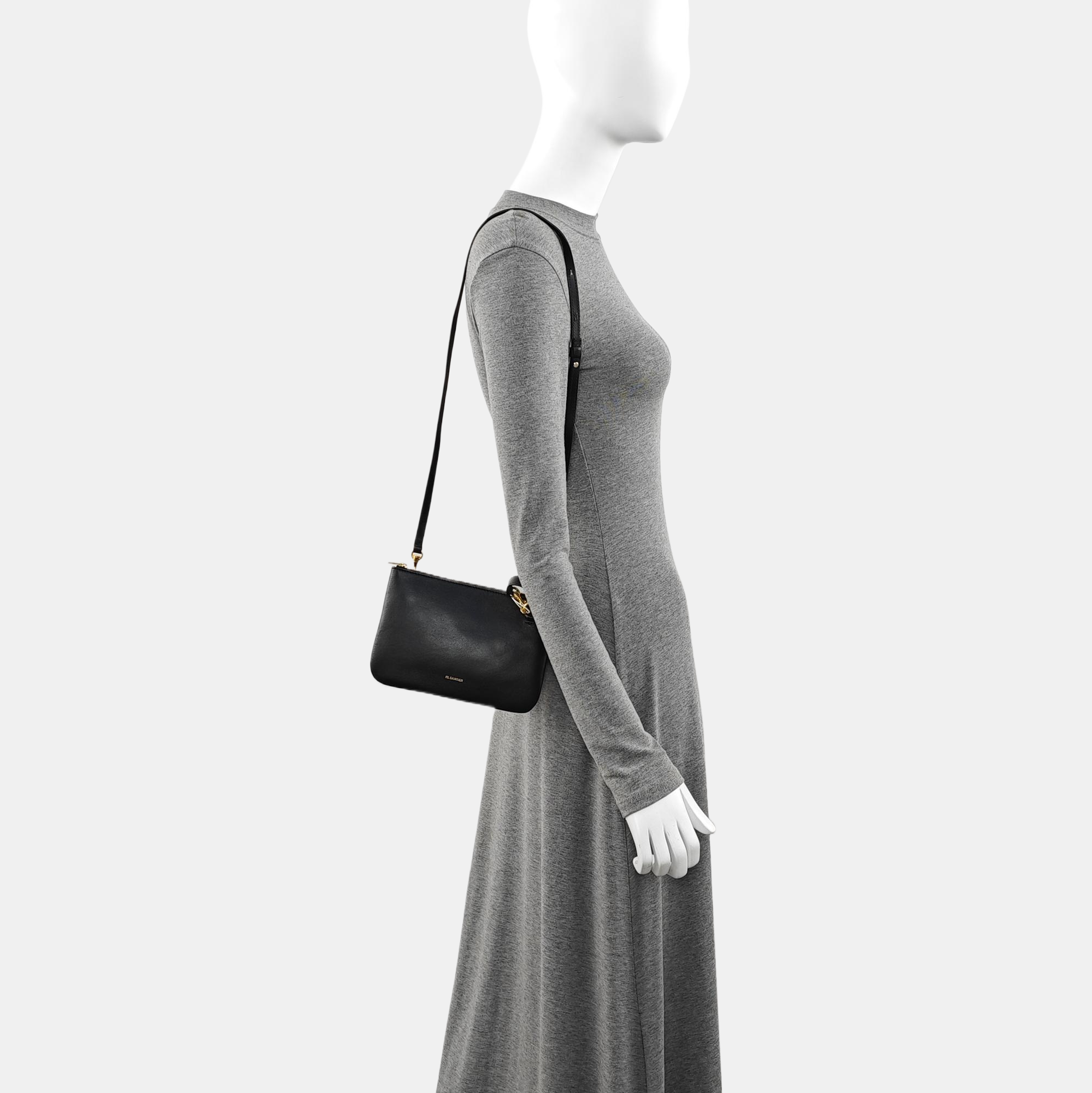 Lambskin Shoulder Bag Black