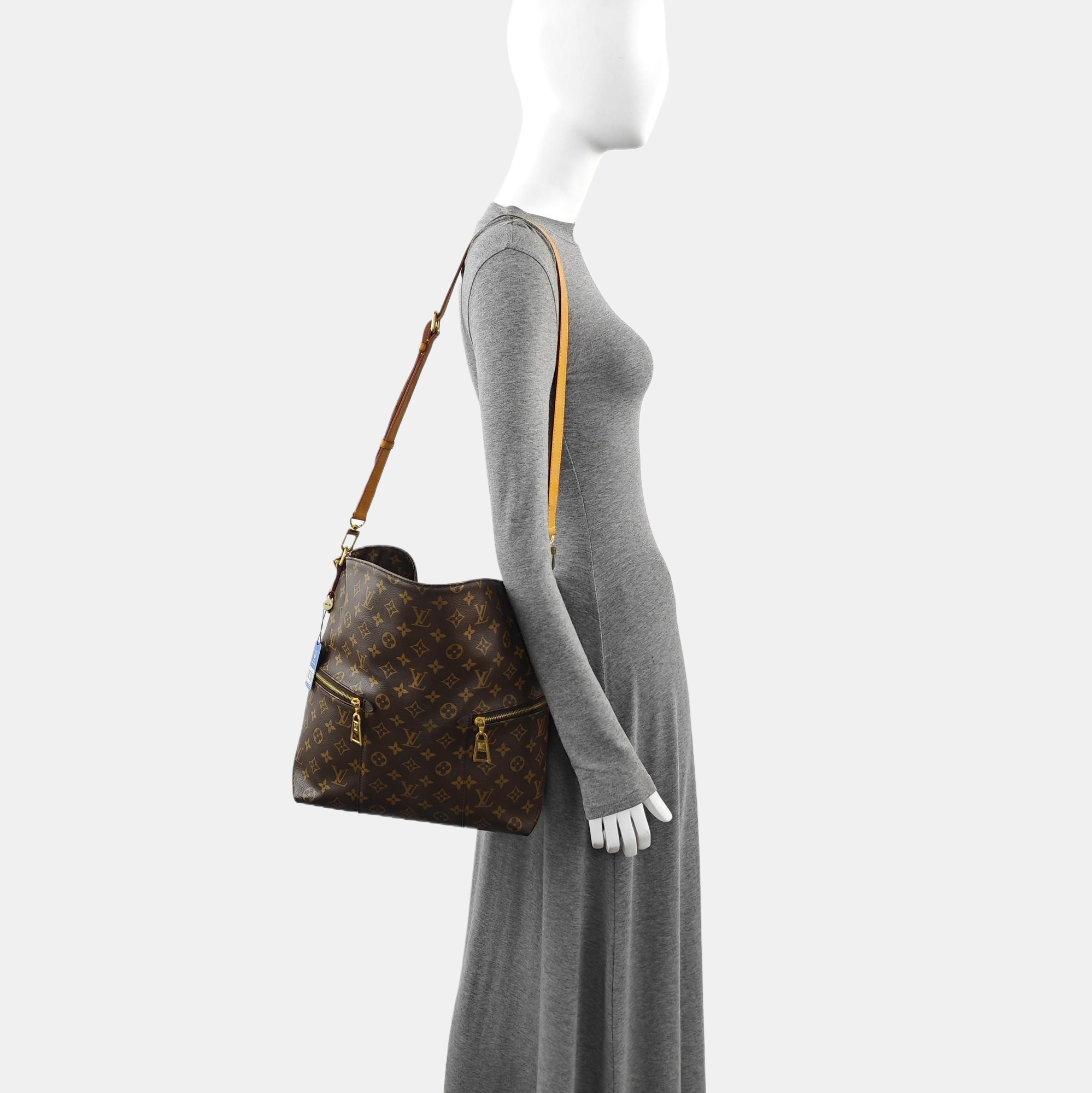MELIE Monogram Coated Canvas Brown
