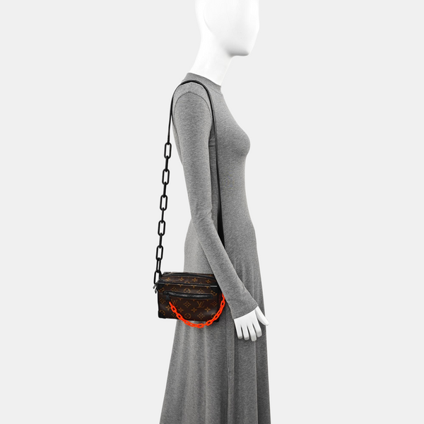 SOFT TRUNK Mini Monogram Coated Canvas Brown