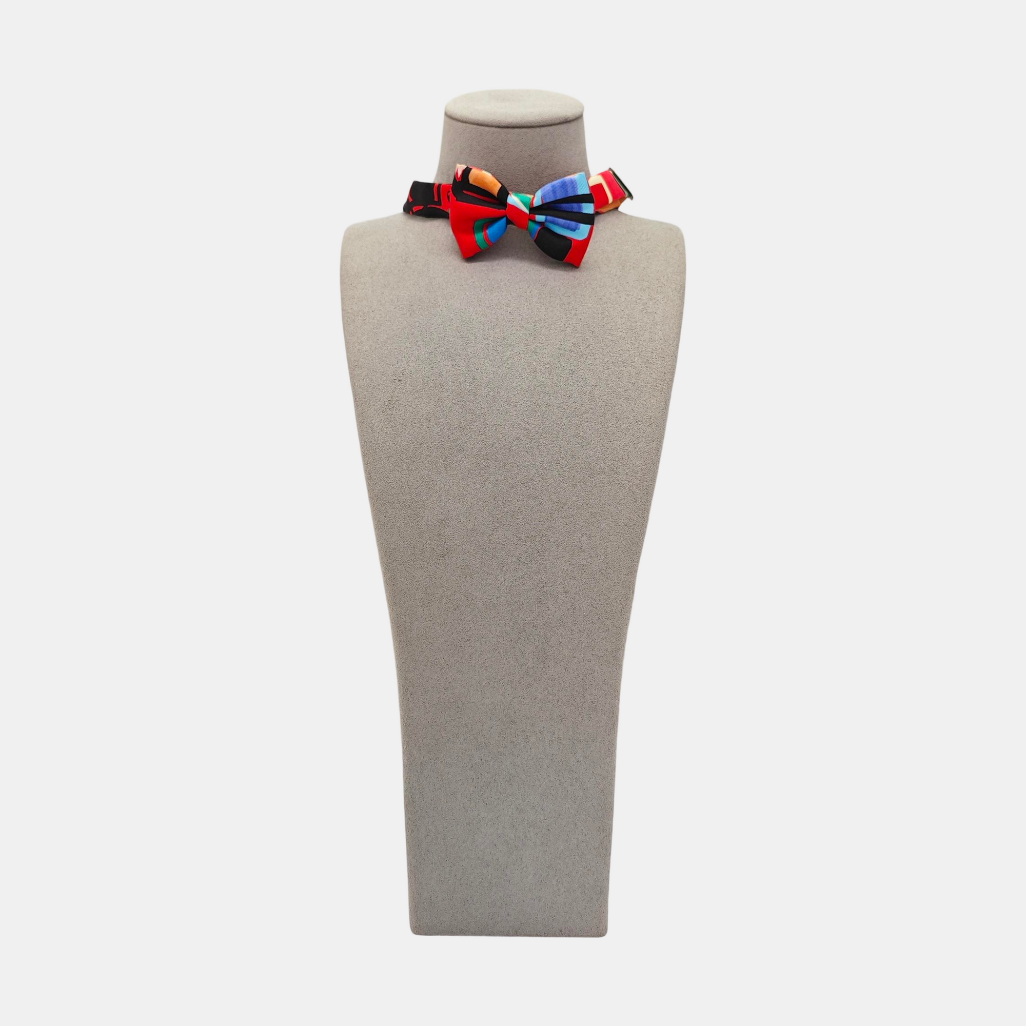 Fabric Bow Tie Red