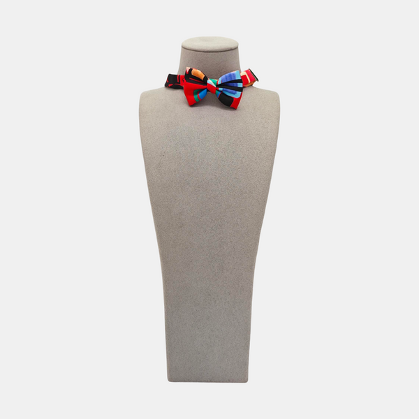 Fabric Bow Tie Red
