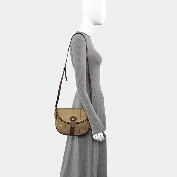 Canvas Shoulder Bag Beige