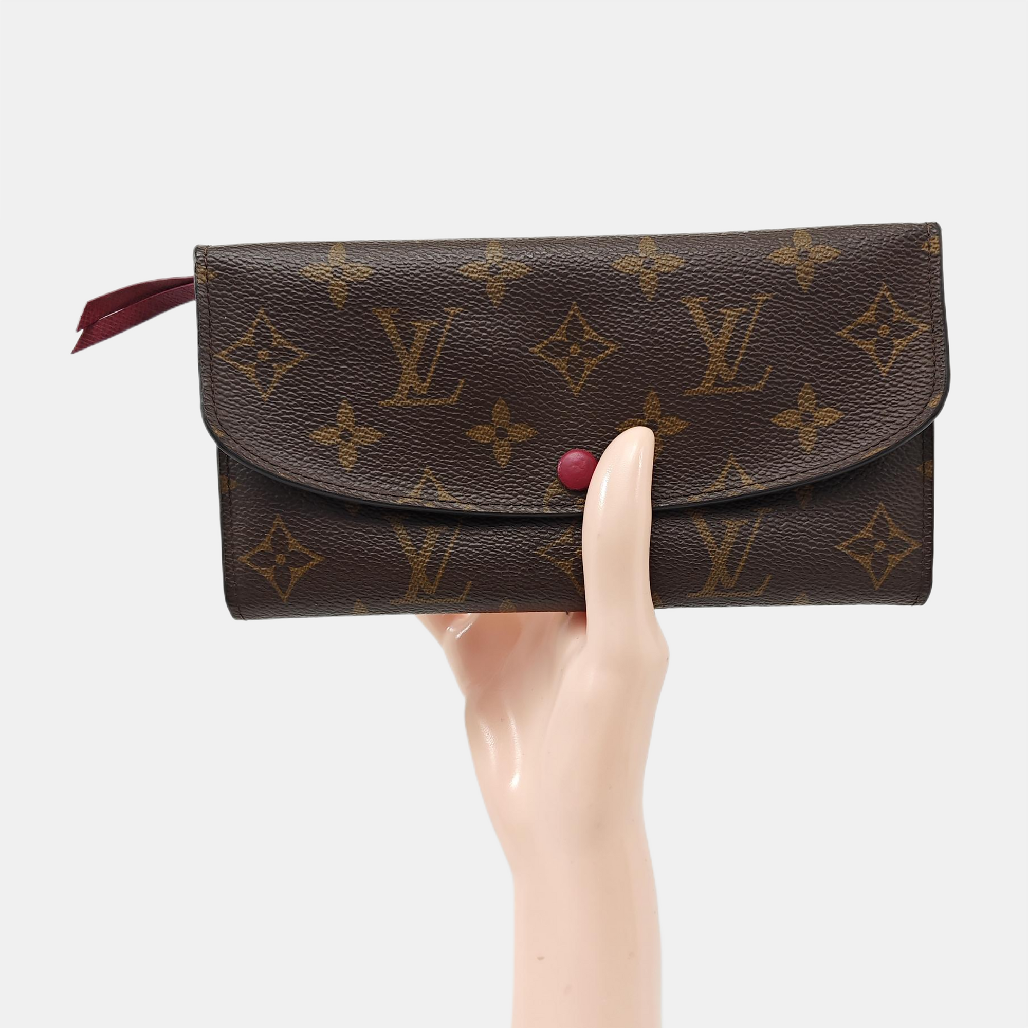 EMILIE Monogram Coated Canvas Brown Wallet