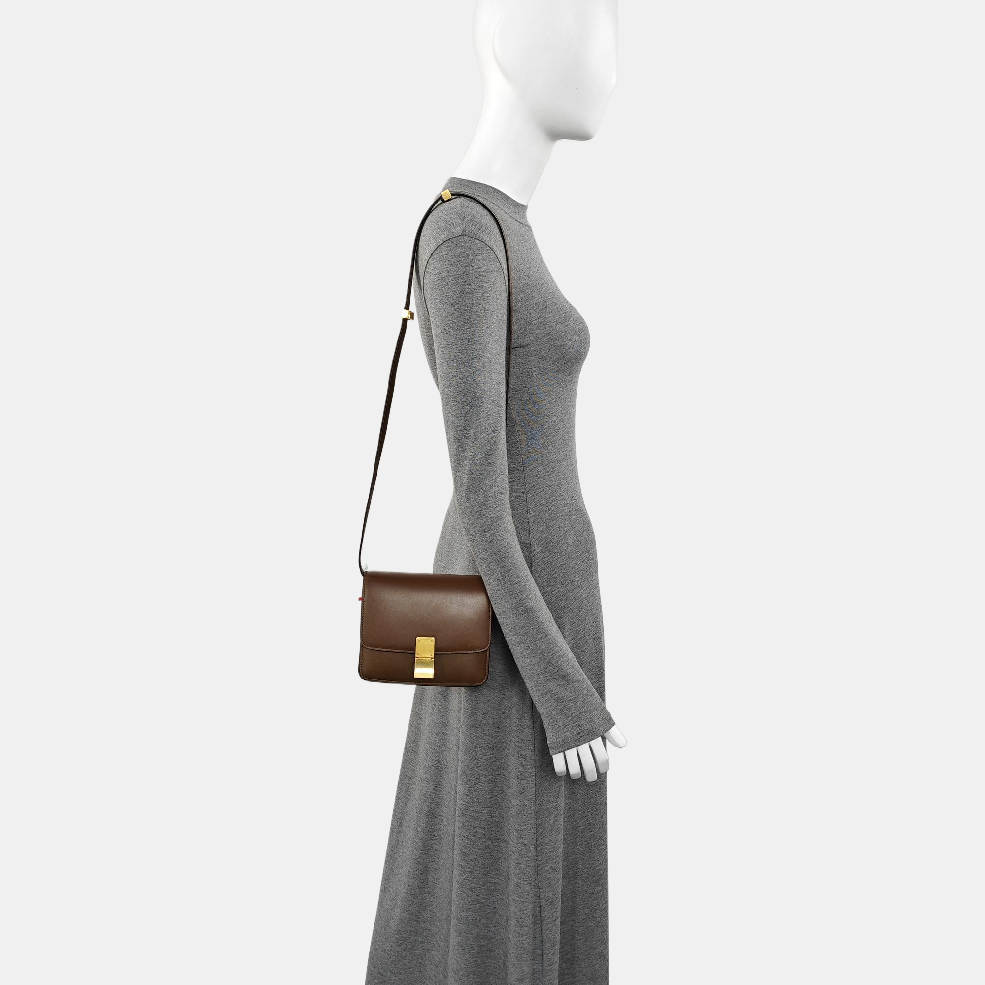 CLASSIC BOX Mini Calfskin Brown