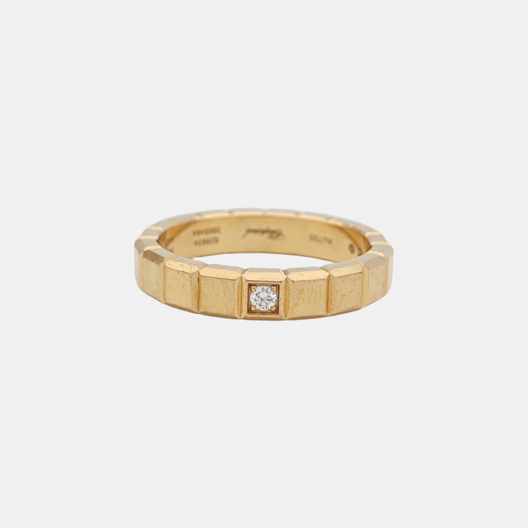 Ice Cube 18k Rose Gold Ring EU 56
