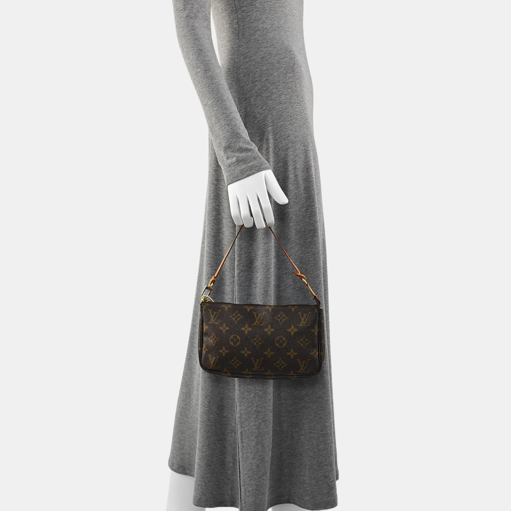 ACCESSOIRES Monogram Coated Canvas Brown