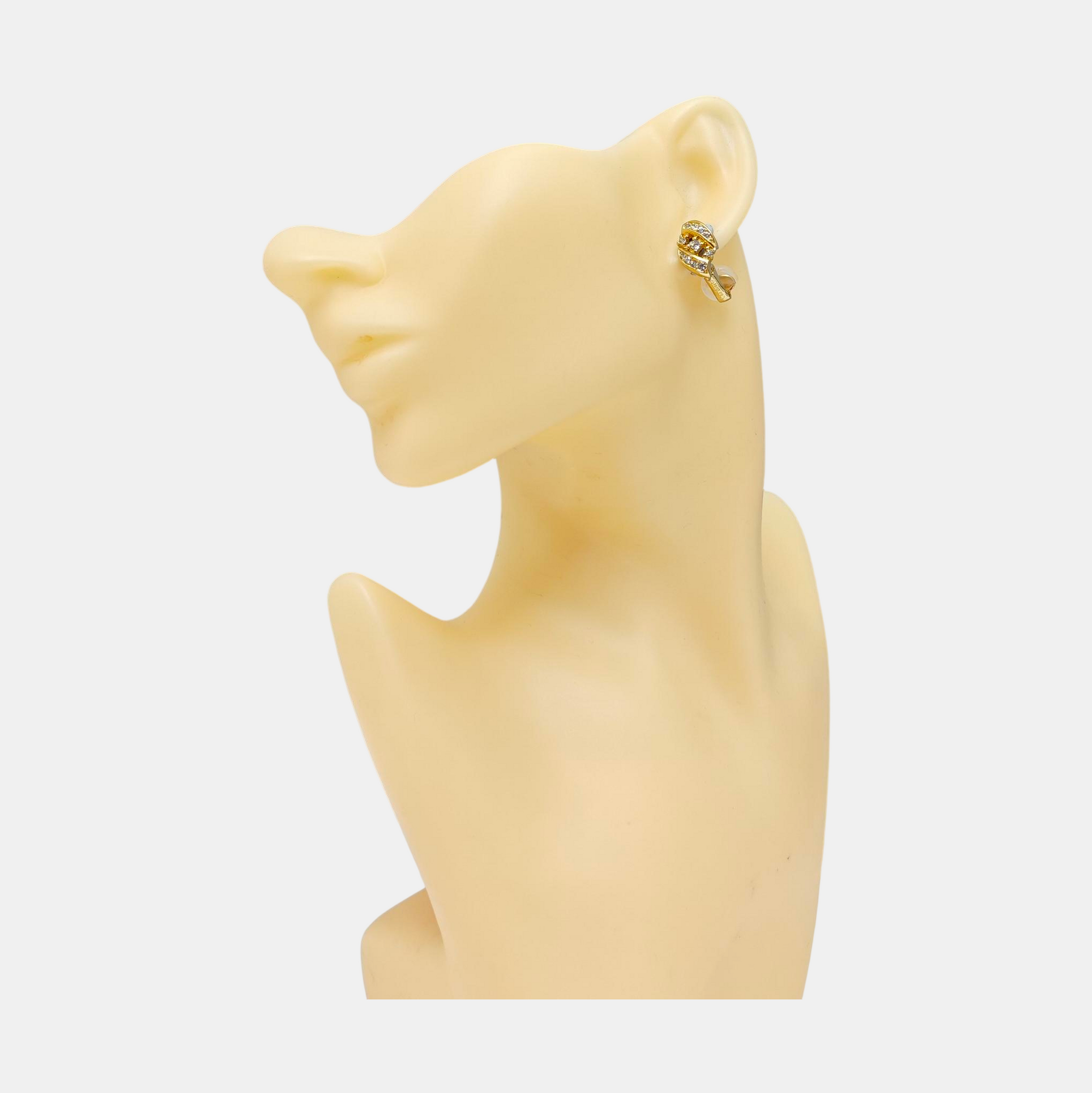 Metal Gold Clip On Earrings