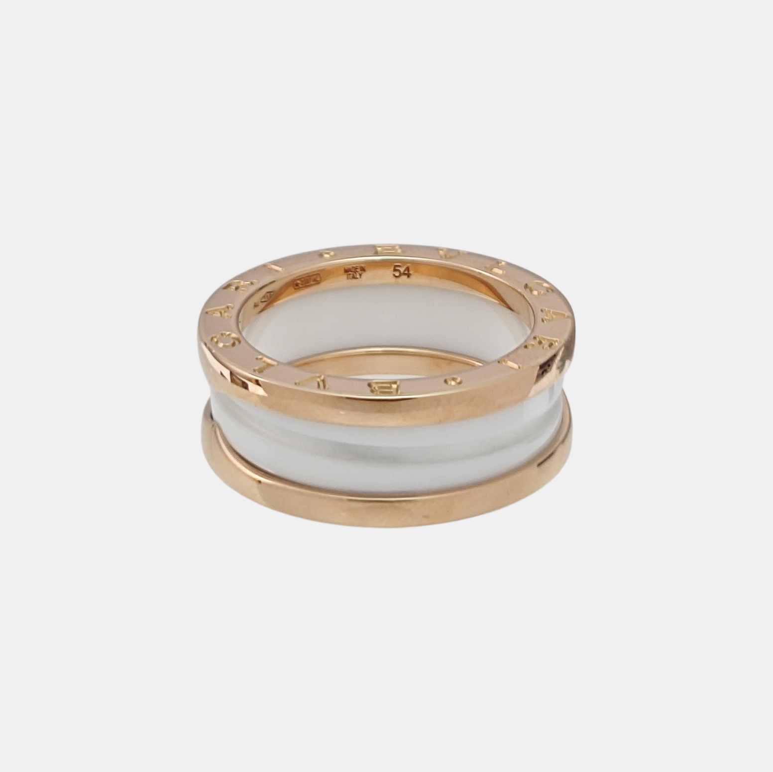 B.ZERO1 18k Rose Gold Ring EU 54