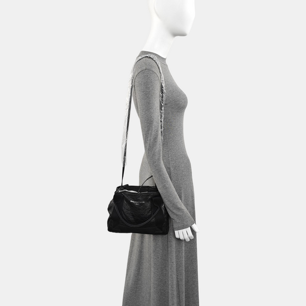 Navy Mini Calfskin Black