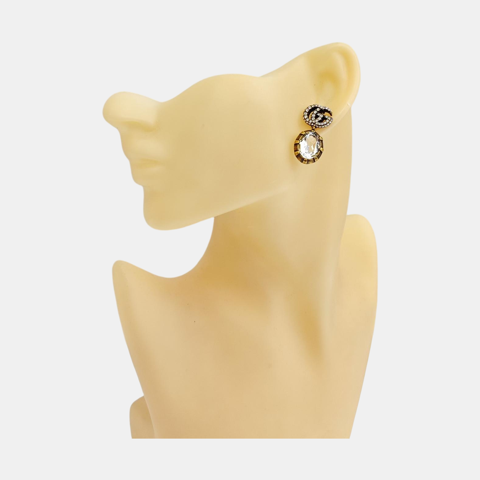 GG Running Metal Gold Earrings