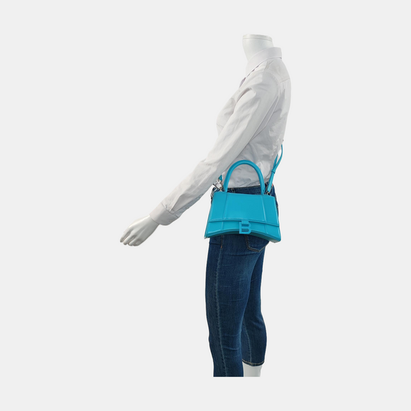 Hourglass S Calfskin Blue