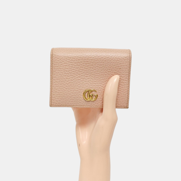 GG Marmont Mini Calfskin Pink Wallet