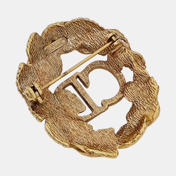 Metal Gold Brooch