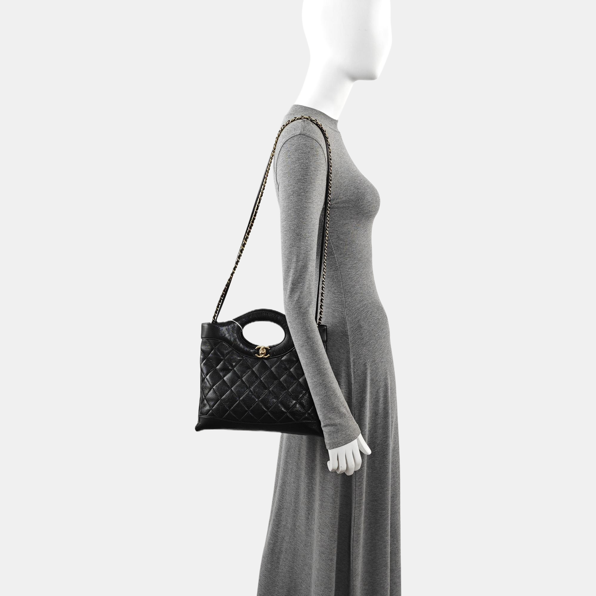 CHANEL 31 Quilted Lambskin Black