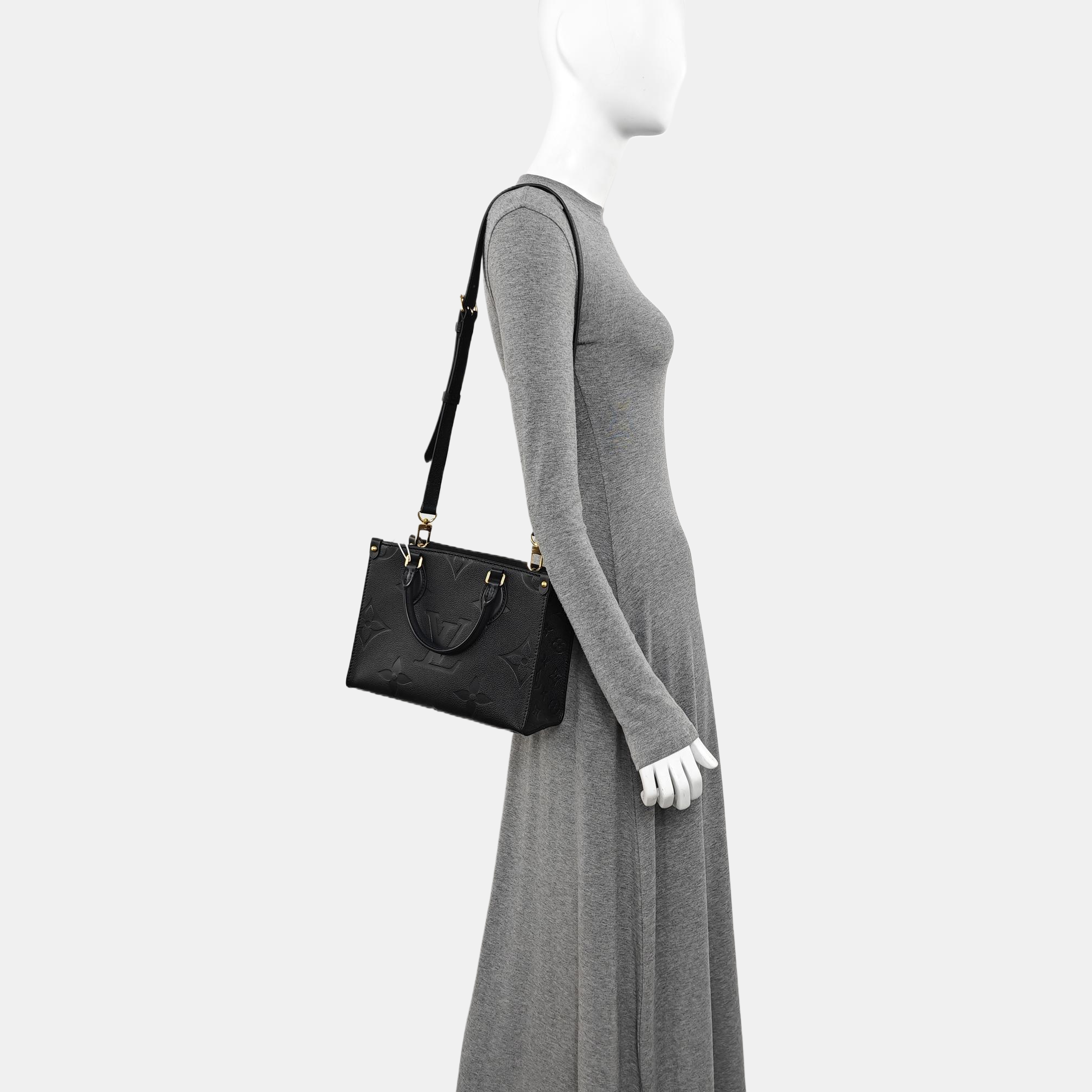 ONTHEGO PM Monogram Calfskin Black