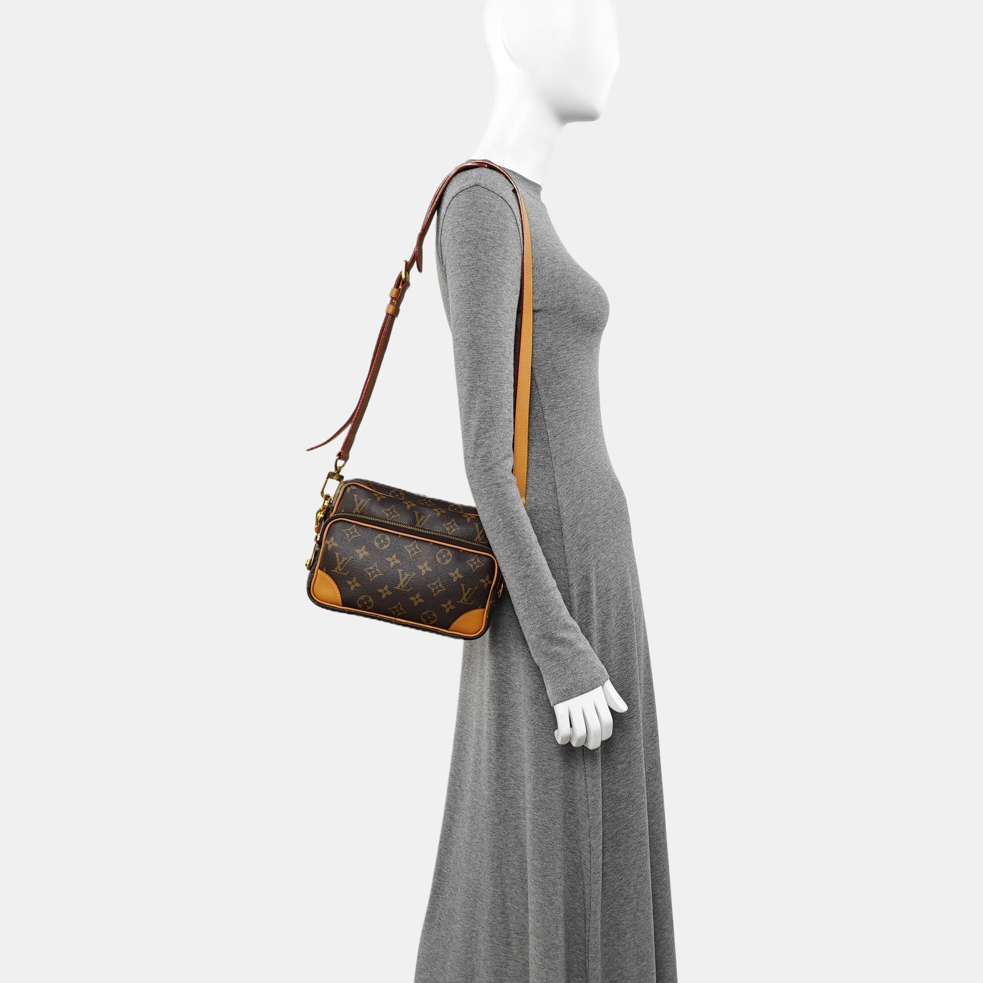 VINTAGE TROCADERO 23 Monogram Coated Canvas Brown