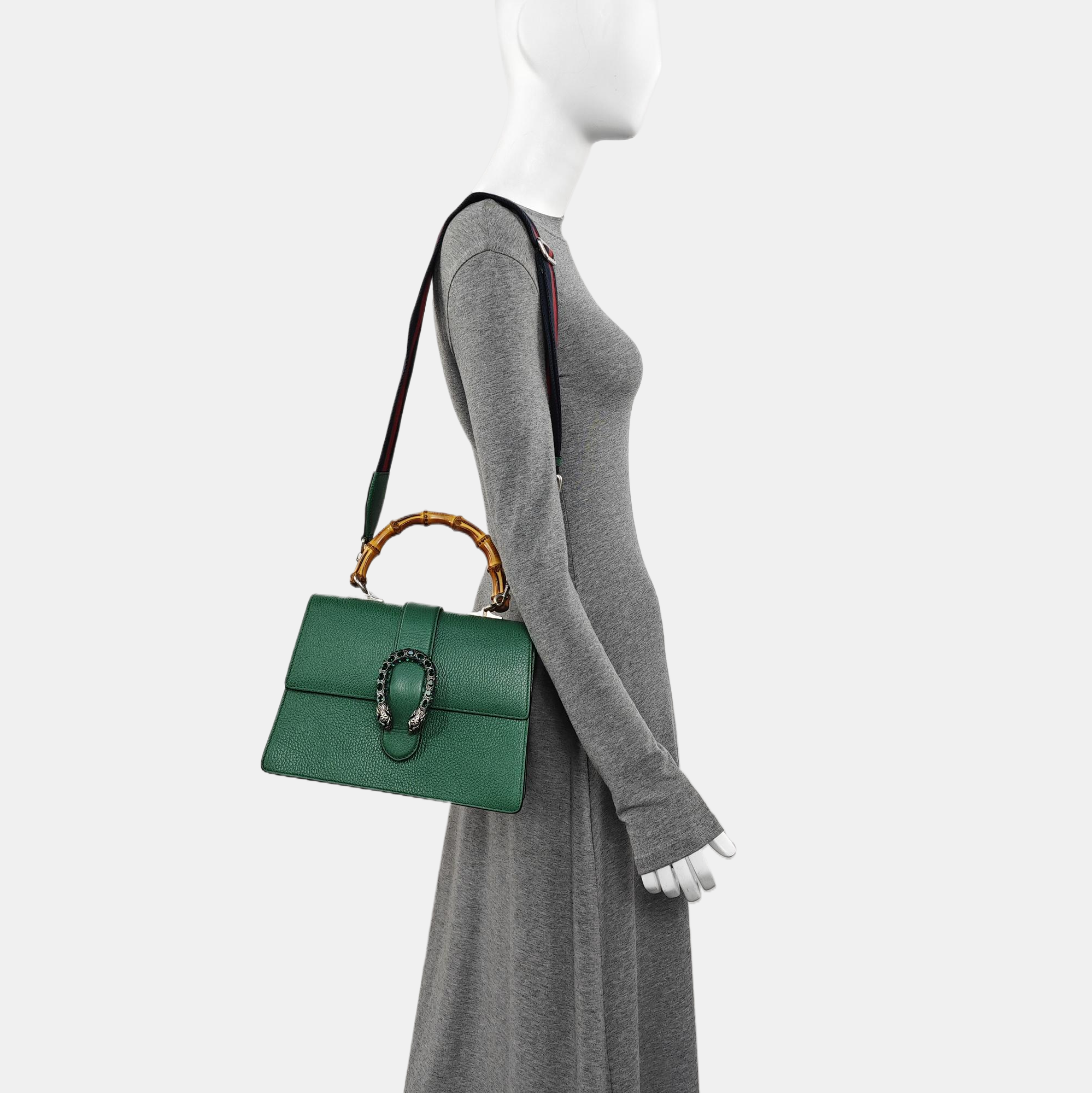 Dionysus Medium Calfskin Green