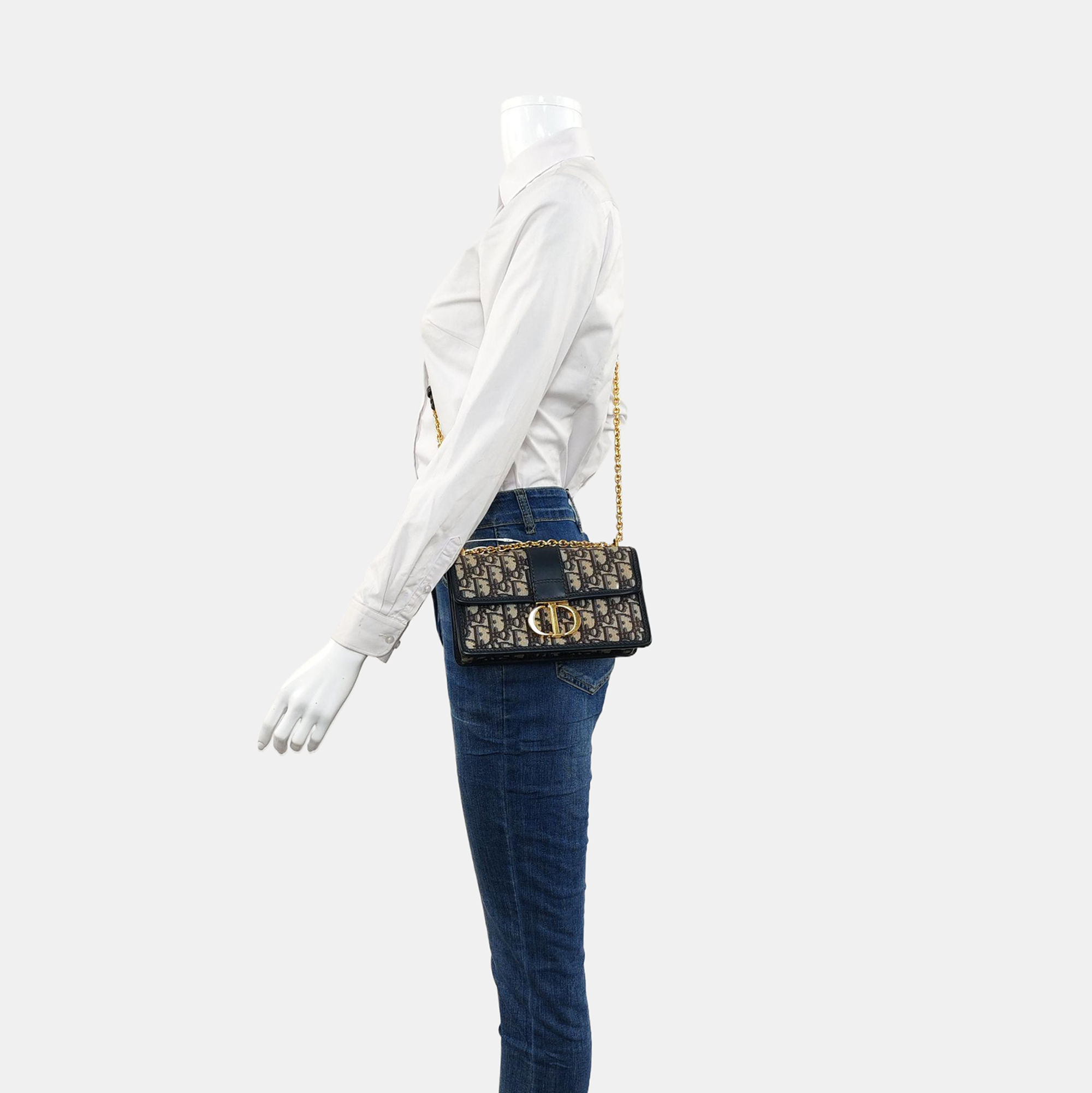 30 Montaigne East-West Oblique Canvas Blue
