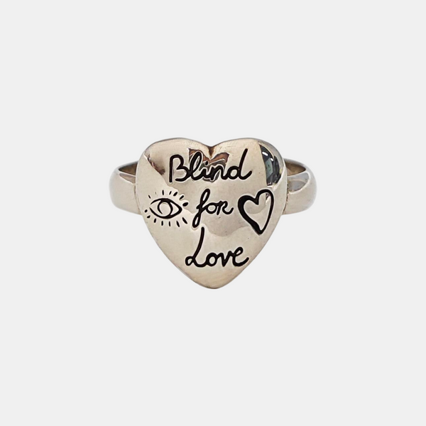 Blind For Love 925 Sterling Silver Ring HK 11